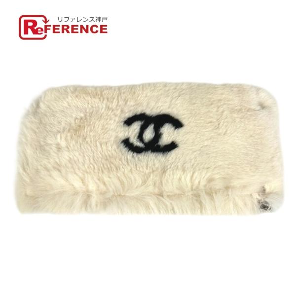 CHANEL シャネル CC ココマーク ロゴ ファー ラビット アクセサリー バングル ヴィンテー...