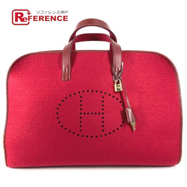 HERMES エルメス フードゥ 旅行バッグ カバン トラベルバッグ　バッグ Hパンチングロゴ ボス...