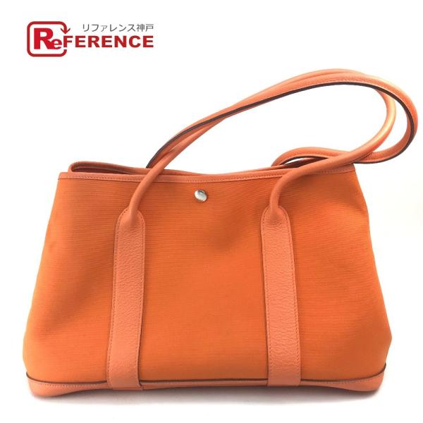 HERMES エルメス ガーデンパーティPM  カバン ショルダーバッグ トートバッグ フー オレン...