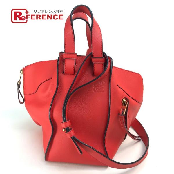 LOEWE ロエベ 387.30.N60 ハンモック スモール ロゴ 2WAY ショルダーバッグ ハ...