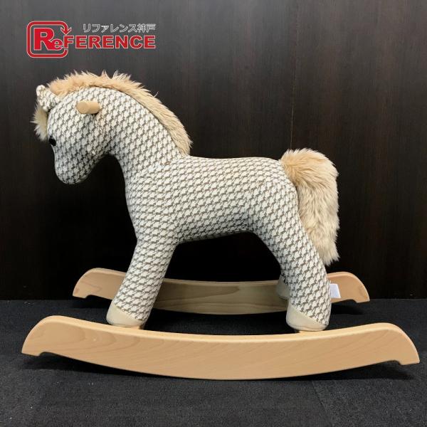 HERMES エルメス エルミー 遊び道具 揺り木馬  コットン/ポリエステル/ウッド キッズ エト...