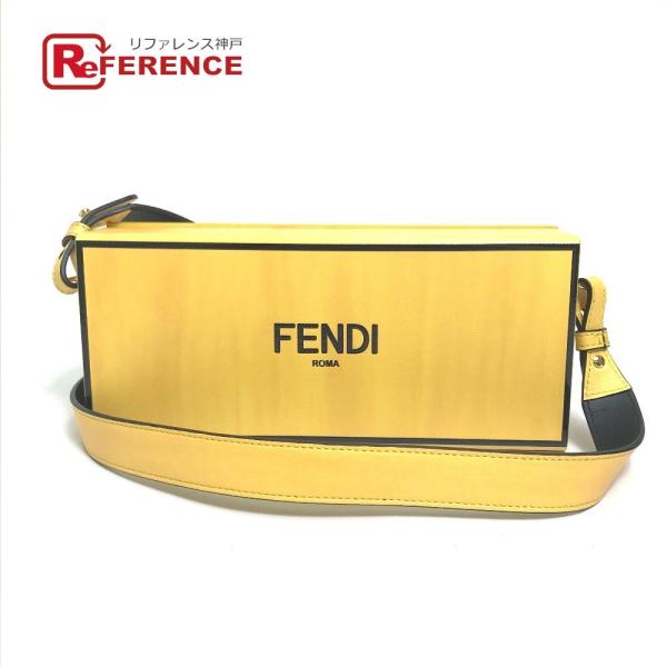 未使用 FENDI フェンディ 7VA520 ロゴ BOX型 2020AW ボックスバッグ ショルダ...