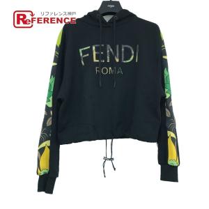 激安通販 FENDI フローラル パーカー フーディ XXSブラック パーカー