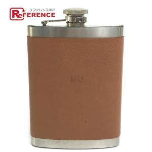 HERMES エルメス ウイスキーボトル スキットル 水筒 SS×レザー