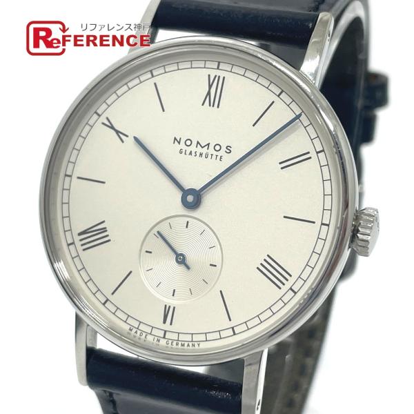 NOMOS LD1A2W2 グラスヒュッテ ラドウィッグ スモセコ 手巻 腕時計 SS シルバー メ...