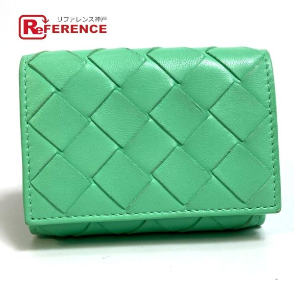 BOTTEGA VENETA ボッテガヴェネタ 667036 イントレチャート タイニー 三つ折りウ...