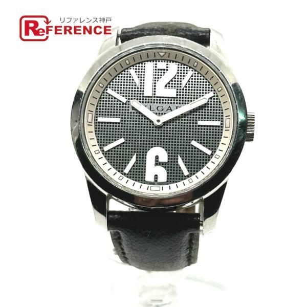 BVLGARI ブルガリ ST37S ソロテンポ クォーツ 腕時計 SS シルバー メンズ【中古】