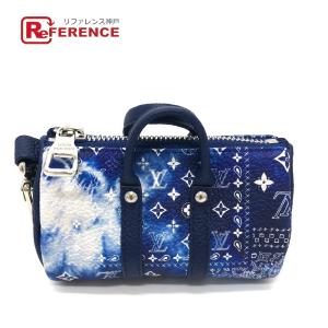 LOUIS VUITTON ルイヴィトン MP3337 モノグラムバンダナ カバン/小物 キーホルダー モノグラムキャンバス ブルー メンズ【中古】新品同様｜reference