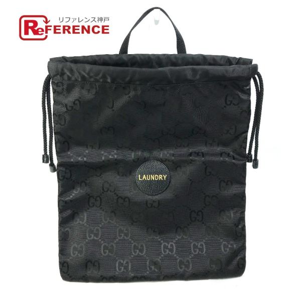 未使用 GUCCI グッチ 674247 ランドリーバッグ オフザグリッド GG ハンドバッグ ブラ...