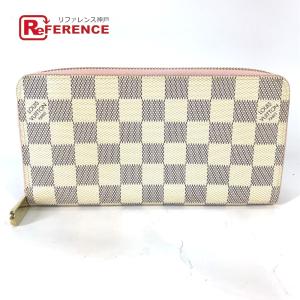 LOUIS VUITTON ルイヴィトン N63503 ジッピーウォレット ラウンドファスナー ダミエアズール 長財布 ローズバレリーヌ【中古】｜reference