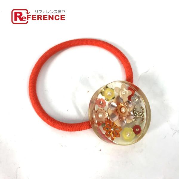 CHANEL シャネル ココマーク CC ラインストーン ヘアアクセサリー フラワー 花 16C ヘ...