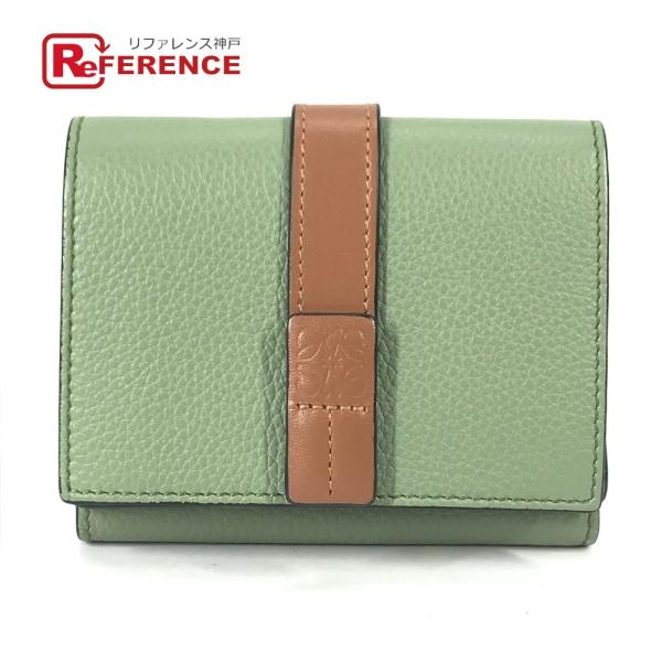 LOEWE ロエベ スモール バーティカル ウォレット コンパクトウォレット アナグラム 3つ折り財...