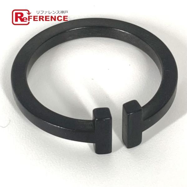 TIFFANY&amp;Co. ティファニー Tスクエア ブラックコーティング アクセサリー リング・指輪 ...