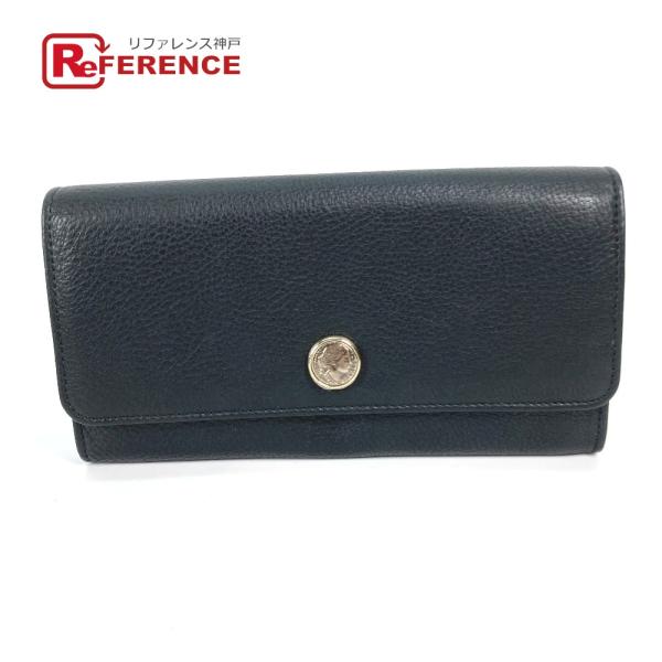 BVLGARI ブルガリ 35963 MONETE モネーテ フラップ ロングウォレット 長財布 ブ...