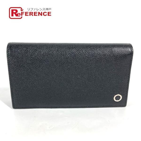 BVLGARI ブルガリ ブリガリマン 2つ折り ロングウォレット 長財布 ブラック レディース【中...