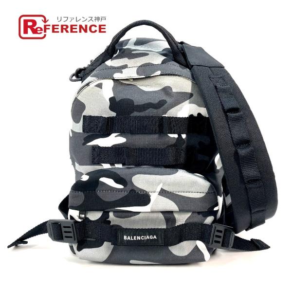 BALENCIAGA バレンシアガ 6440312 アーミー バックパック ショルダーバッグ カモフ...