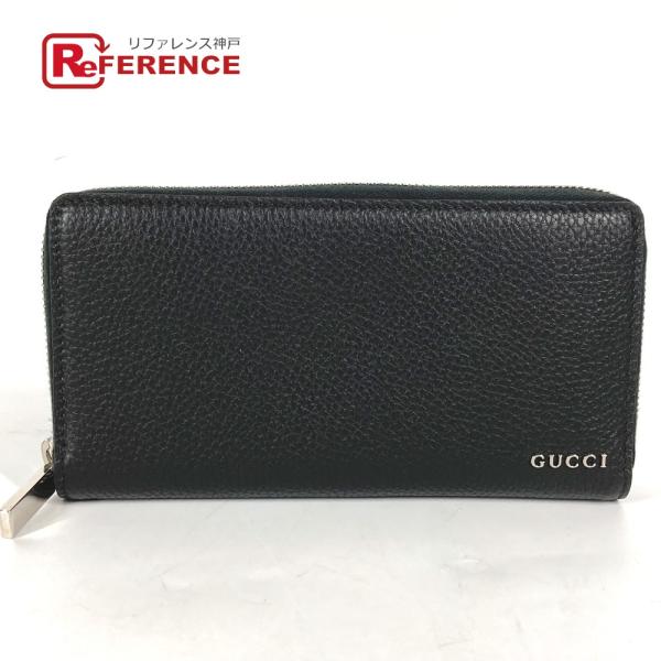 新品同様 GUCCI グッチ 771154 ロゴ ジップアラウンドウォレット ラウンドファスナー ロ...