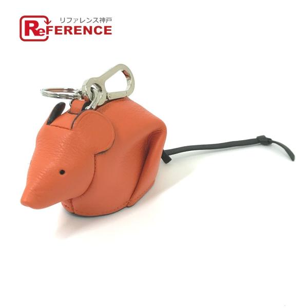 未使用 LOEWE ロエベ アニマルコレクション マウス ポシェット ミニポーチ コインケース チャ...