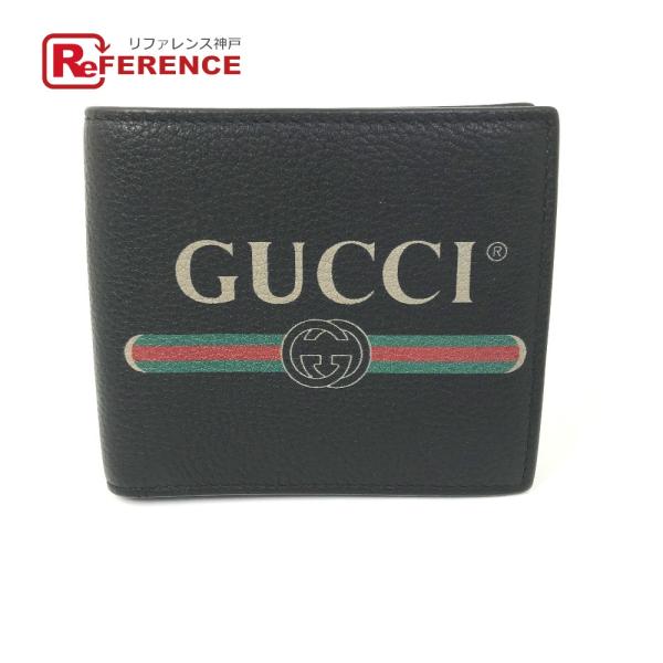 未使用 GUCCI グッチ 496316 ヴィンテージロゴ プリント コンパクトウォレット 2つ折り...