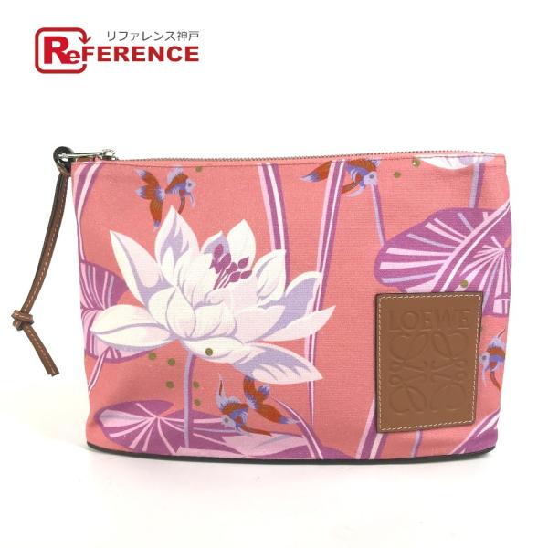 未使用 LOEWE ロエベ オブロング ロゴ ポーチ カバン Paula's Ibiza パラウザイ...