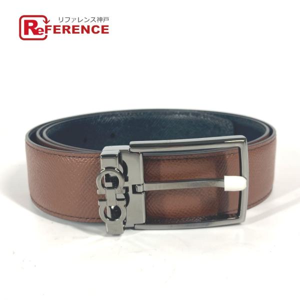 未使用 Salvatore Ferragamo サルヴァトーレフェラガモ ガンチーニ リバーシブル ...