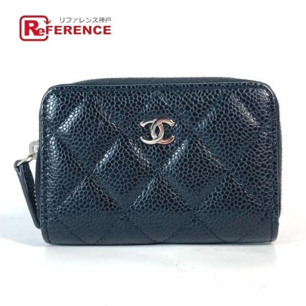 新品同様 CHANEL シャネル AP0216 マトラッセ キルティング ジッピー ラウンドファスナ...