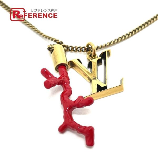 LOUIS VUITTON ルイヴィトン M68903 サンゴモチーフ LVイニシャル コーラル ペ...