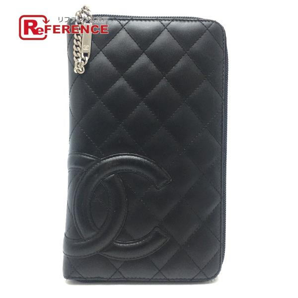 CHANEL シャネル A26710 ラウンドファスナー長財布 オーガナイザー カンボンライン 長財...