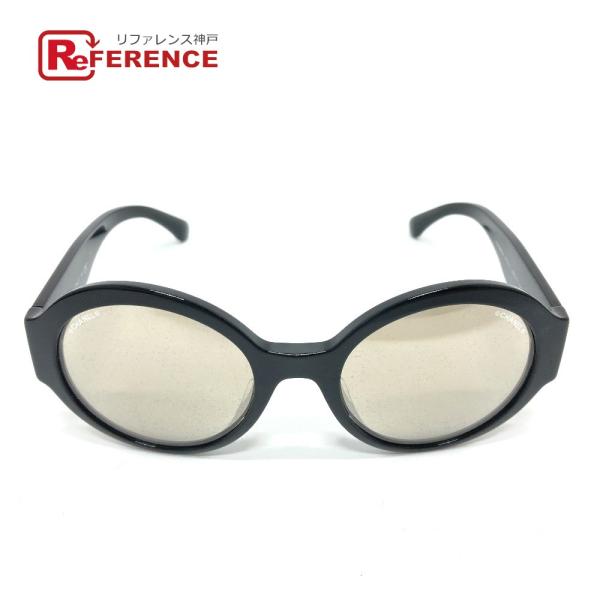 美品 CHANEL シャネル 5410-A テンプルロゴ ミラー サングラス プラスチック レディー...