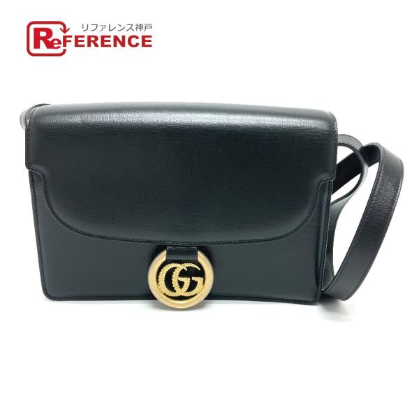 美品 GUCCI グッチ 589474 フラップ カバン 肩掛け 斜め掛け バッグ GGマーモント ...