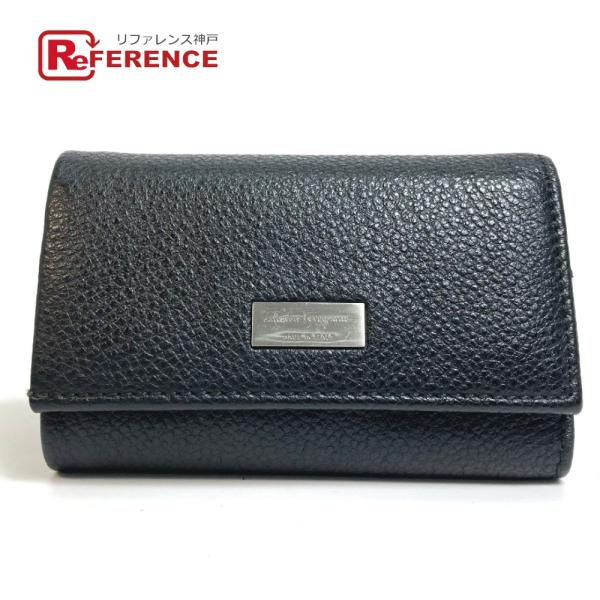 Salvatore Ferragamo サルヴァトーレフェラガモ 66 6532/01 型押しレザー...