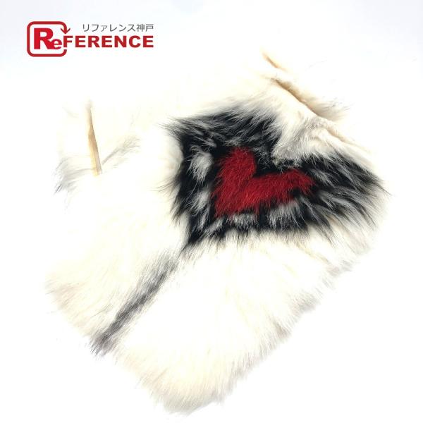 Dior ディオール 86FUR250I820 ハート ファー マフラー フォックスファー ホワイト...