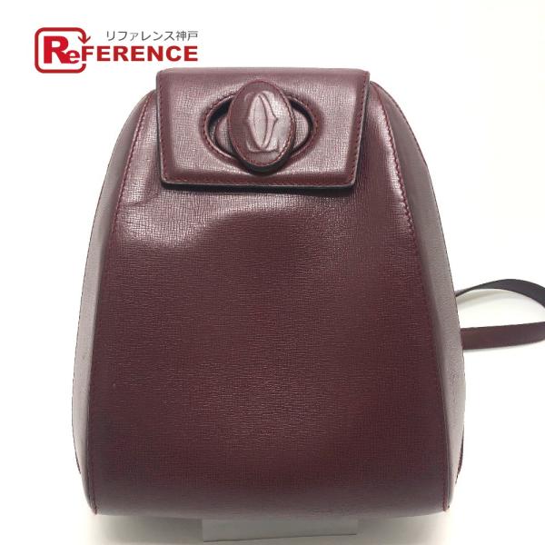 CARTIER カルティエ マストライン ミニリュック バッグパック リュックサック レザー ボルド...