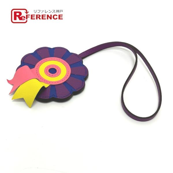 HERMES エルメス フラワー　 表参道限定 バッグチャーム アニョーミロ Z刻 ヴァイオレット ...