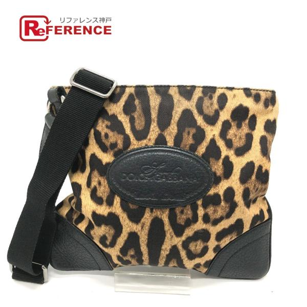 DOLCE&amp;GABBANA ドルチェアンドガッバーナ レオパード 斜め掛け カバン ショルダーバッグ...