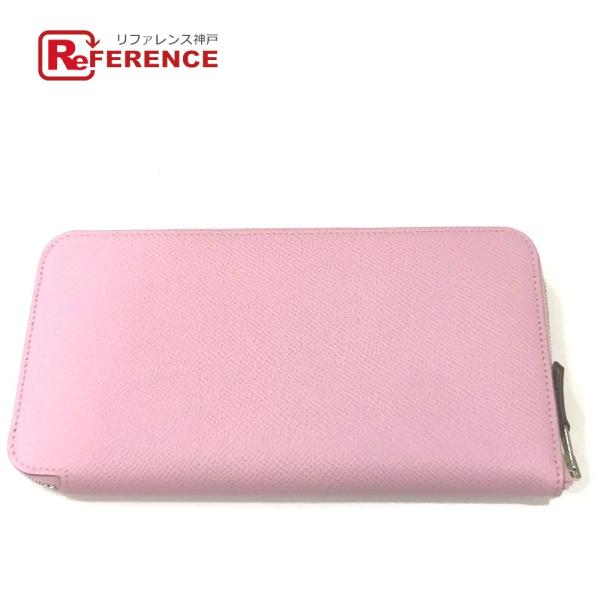 HERMES エルメス 総柄 アザップロング シルクイン 長財布 ヴォーエプソン D刻 モーヴシルベ...