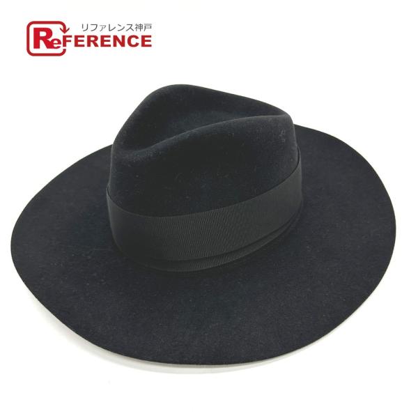 HERMES エルメス ミニクー ハート フォーブル ラブ ハット フェルトウール ブラック レディ...