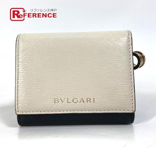 BVLGARI ブルガリ 289147 コンパクトウォレット バイカラー ビーゼロワン 3つ折り財布...