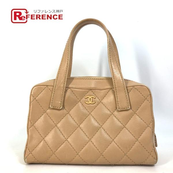 CHANEL シャネル ワイルドステッチ ヴィンテージ ボストンバッグ ショルダーバッグ カバン C...