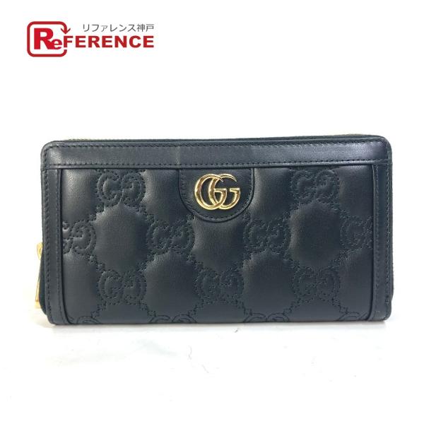 未使用 GUCCI グッチ 723784 GGマトラッセ ジップアラウンドウォレット ラウンドファス...