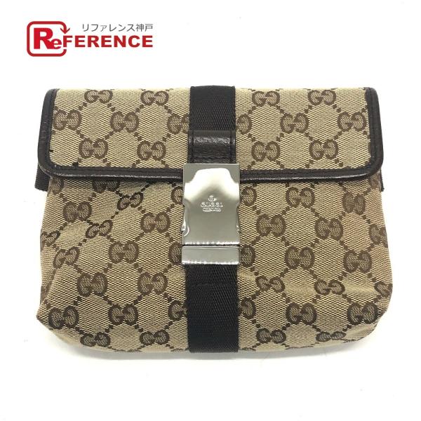 GUCCI グッチ 131236 ボディバッグ ウエストポーチ カバン ベルトバッグ GG ウエスト...