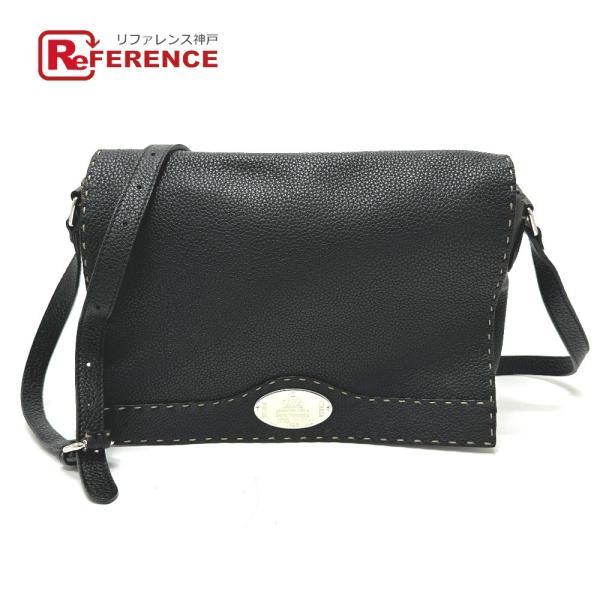 FENDI フェンディ 8BT116 セレリア クロスボディバッグ ショルダーバッグ ブラック ユニ...