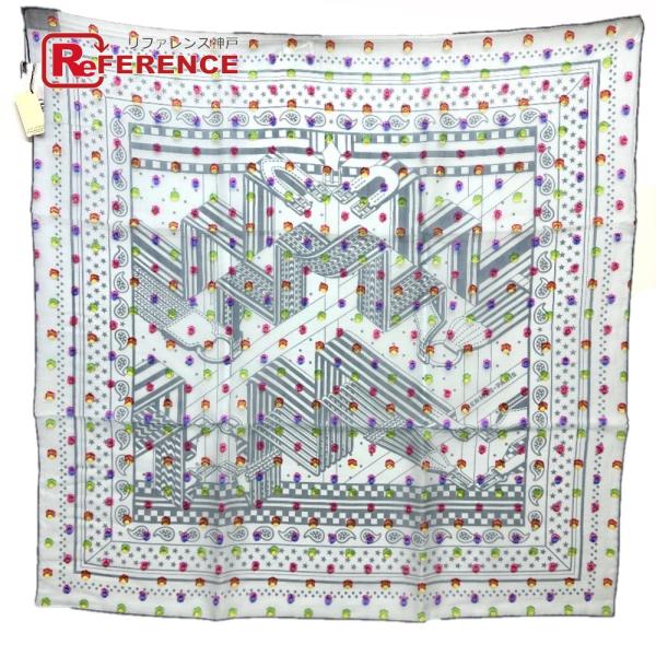 未使用 HERMES エルメス カレ 60 ジグザグのサングル SANGLES EN ZIGZAG ...