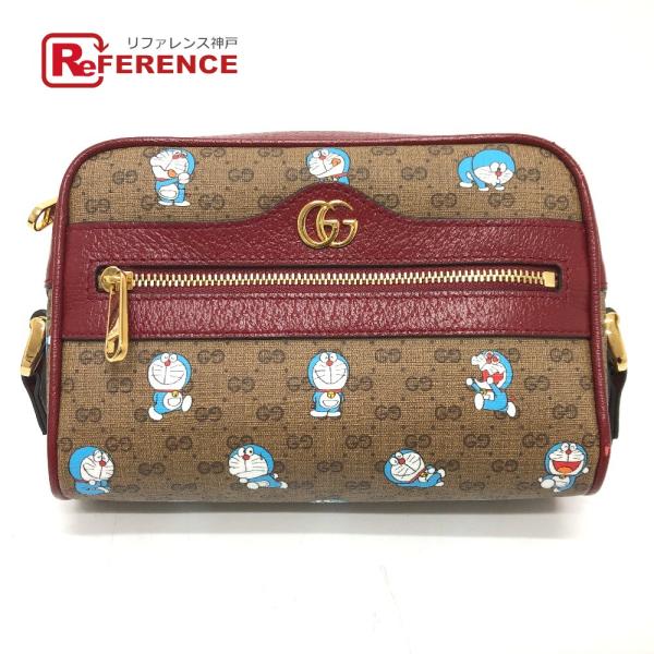 未使用 GUCCI グッチ 647784 ドラえもん x GUCCI GGスプリーム ショルダーバッ...