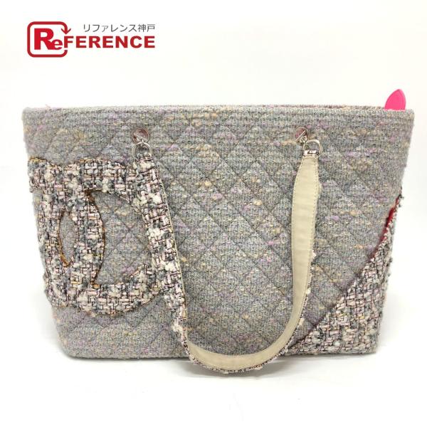 CHANEL シャネル カンボンライン ラージ ショルダーバッグ 肩掛け ヴィンテージシャネル Vi...