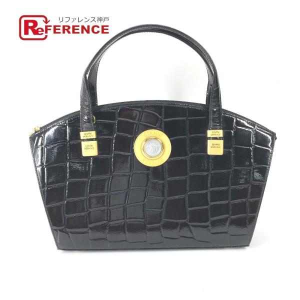 VERSACE ヴェルサーチ メデューサ ロゴ トートバッグ ショルダーバッグ 肩掛け ヴィンテージ...