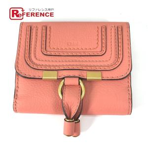 未使用 Chloe クロエ MARCIE マーシー コンパクトウォレット 2つ折り財布 ピンク レディース【中古】｜reference