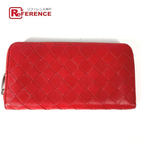 美品 BOTTEGA VENETA ボッテガヴェネタ 593217 イントレチャート ラウンドファス...