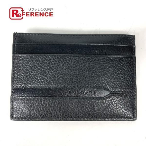 未使用 BVLGARI ブルガリ 36969 ロゴ オクト OCTO カードケース ブラック メンズ...