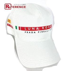 未使用 PRADA プラダ LunaRosa ルナロッサ 帽子 キャップ帽 ベースボール キャップ ホワイト メンズ【中古】｜reference